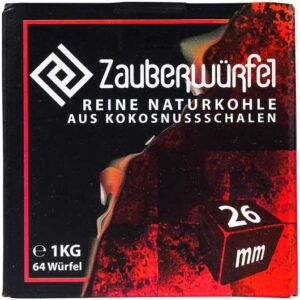 Zauberwürfel Hookah Charcoal 26mm